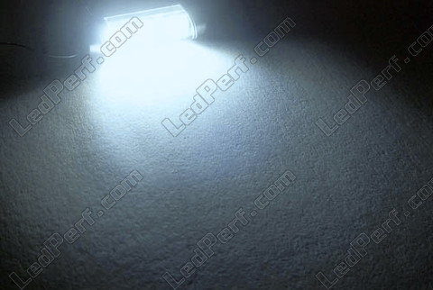 LED tipo festoon Plafón, Maletero, guantera, placa de matrícula blanco 39mm - C7W