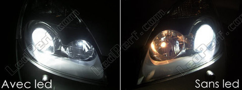 LED luces de posición blanco xenón Renault Clio 2