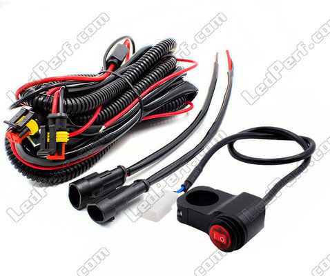 Haz eléctrico completo con conexiones estancas, fusible de 15 A, relé e interruptor de manillar para una instalación plug & play en Aprilia RS 250