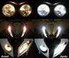 LED luces de posición blanco xenón Aprilia SL 1000 Falco antes y después