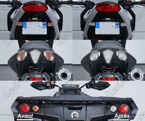 LED Intermitentes traseros BMW Motorrad R 1250 GS antes y después