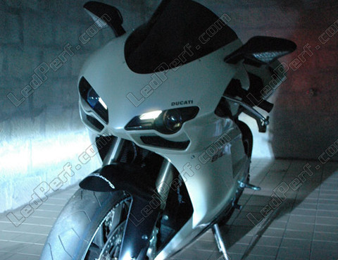 LED luces de posición blanco xenón Ducati 848 Superbike