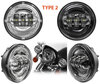 Ópticas LED para faros auxiliares de Harley-Davidson Deluxe 1584 - 1690