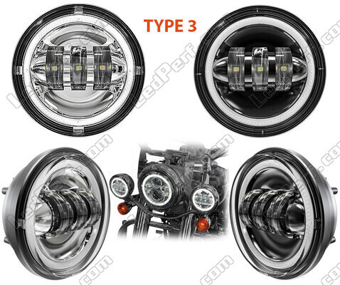 Ópticas LED para faros auxiliares de Harley-Davidson Electra Glide Ultra Classic 1450
