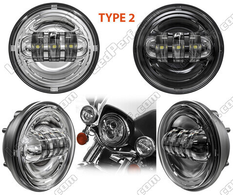 Ópticas LED para faros auxiliares de Harley-Davidson Electra Glide Ultra Classic 1801