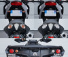 LED Intermitentes traseros Harley-Davidson Seventy Two XL 1200 V antes y después