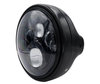 Ejemplo de faro y óptica de LED negros para Honda CBF 500