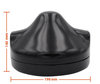 Dimensiones Faro redondo negro para óptica Full LED de Moto-Guzzi Audace 1400