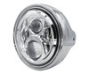 Ejemplo de faro y óptica de LED cromados para Moto-Guzzi Bellagio 940