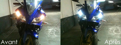 LED luces de posición blanco xenón Yamaha YZF R125