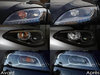 LED Intermitentes delanteros Audi A1 II antes y después