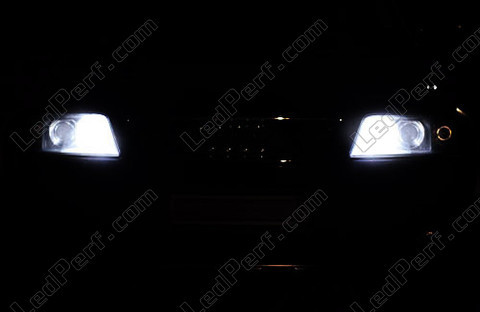 2 Bombillas Con LED Blanco Luz Iluminación Bajo de Puerta para Audi A6 C5  C6 C7