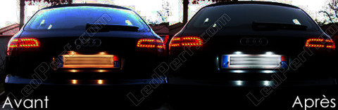 LED placa de matrícula Audi A6 C6