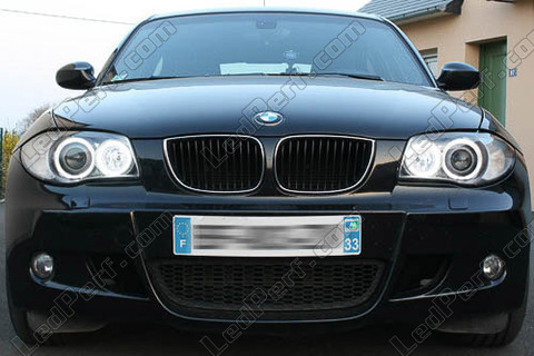 Leds blancas xenón para angel eyes H8 BMW Serie 1 fase 2 6000K - MTEC V3.0
