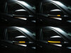 Diferentes etapas del desplazamiento de la luz de los intermitentes dinámicos Osram LEDriving® para retrovisores de BMW Serie 2 (F22)