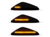 Iluminación de los intermitentes laterales dinámicos negros de LED para BMW X6 (E71 E72)