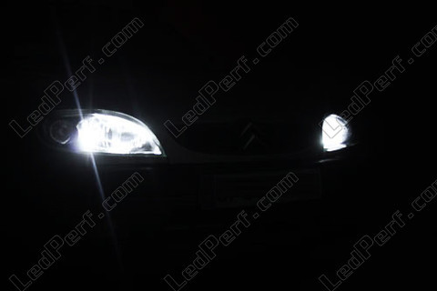 LED luces de posición blanco xenón Citroen Saxo