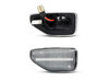 Conectores de los intermitentes laterales secuenciales de LED para Dacia Logan 2 - versión transparente