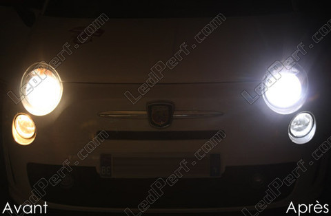 LED faros Fiat 500