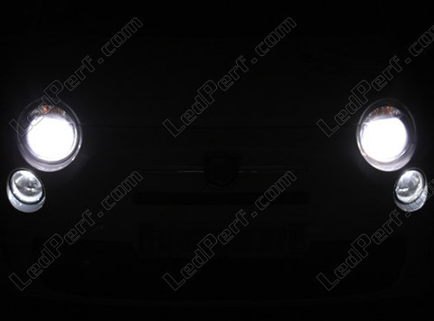 LED faros Fiat 500