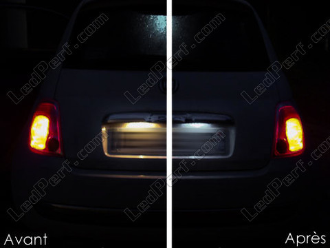 LED placa de matrícula Fiat 500