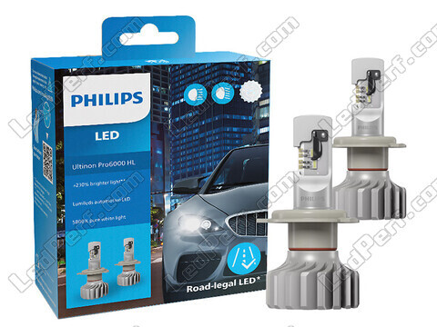 Empaque de bombillas LED Philips para Fiat 500X - Ultinon PRO6000 homologadas