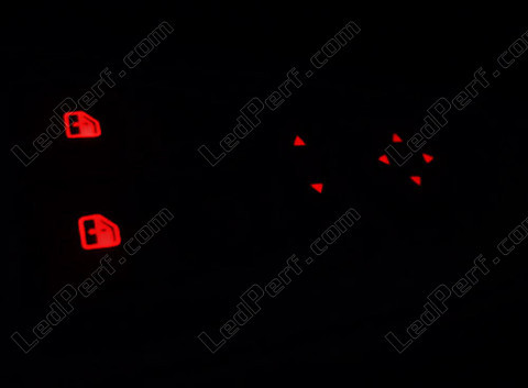 LED iluminación Botones de elevalunas y ajuste de retrovisores rojo fiat Grande Punto Evo