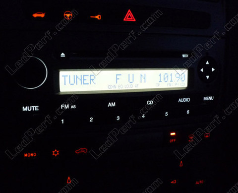 LED Radio del coche blanco Fiat Grande Punto Evo