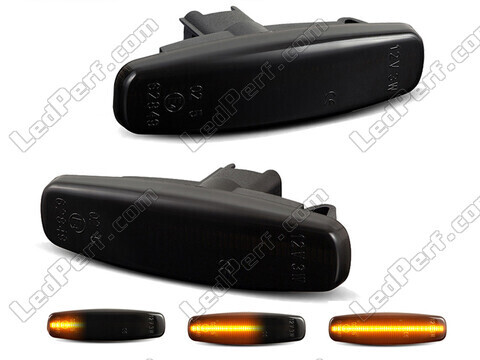 Intermitentes laterales dinámicos de LED para Infiniti FX 37 - Versión negra ahumada