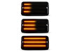 Iluminación de los intermitentes laterales dinámicos negros de LED para Jeep Wrangler II (TJ)