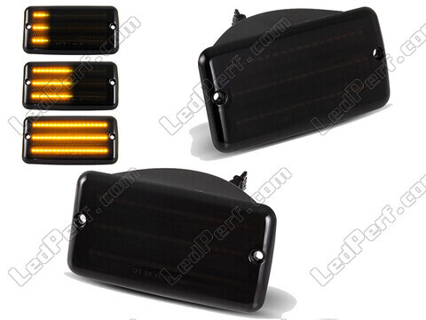 Intermitentes laterales dinámicos de LED para Jeep Wrangler II (TJ) - Versión negra ahumada