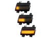 Iluminación de los intermitentes laterales dinámicos negros de LED para Jeep  Wrangler IV (JL)
