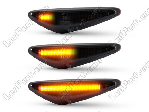 Iluminación de los intermitentes laterales dinámicos negros de LED para Mazda 6