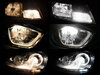Comparación del efecto xenón de luz de cruce de Mercedes GLK antes y después de la modificación