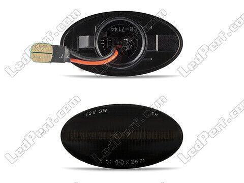 Conector de los intermitentes laterales dinámicos negros ahumados de LED para Mini Cabriolet II (R52)