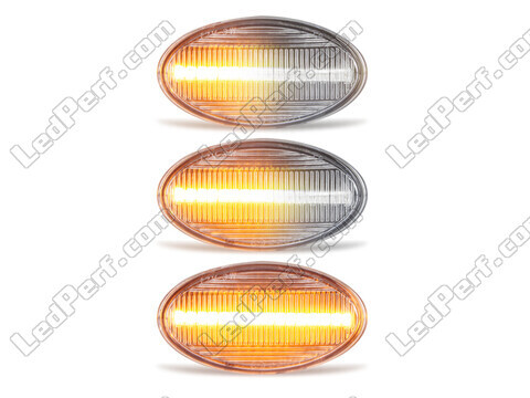 Iluminación de los intermitentes laterales secuenciales transparentes de LED para Mini Cabriolet II (R52)