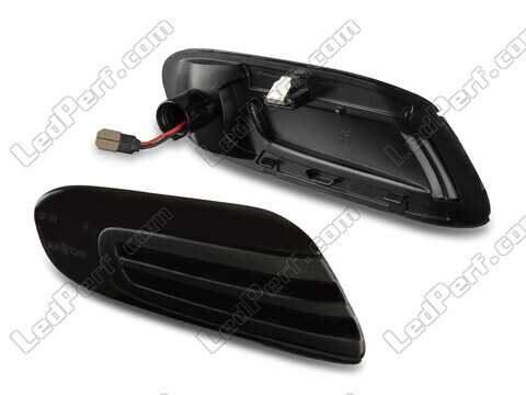 Vista lateral de los intermitentes laterales dinámicos de LED para Mini Cabriolet IV (F57) - Versión negra ahumada