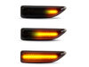 Iluminación de los intermitentes laterales dinámicos negros de LED para Mini Countryman II (F60)
