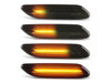 Iluminación de los intermitentes laterales dinámicos negros de LED para Mini Countryman (R60)