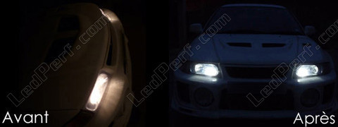LED luces de posición blanco xenón Mitsubishi Lancer Evolution 5