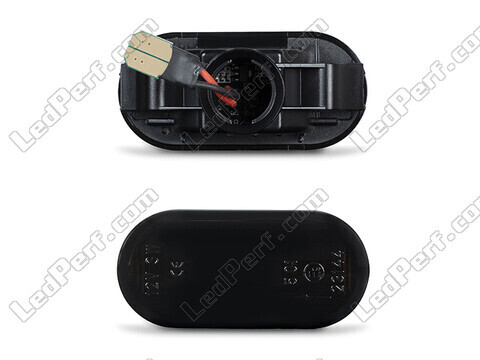 Conector de los intermitentes laterales dinámicos negros ahumados de LED para Nissan 350Z