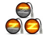 Iluminación de los intermitentes laterales secuenciales transparentes de LED para Nissan 370Z