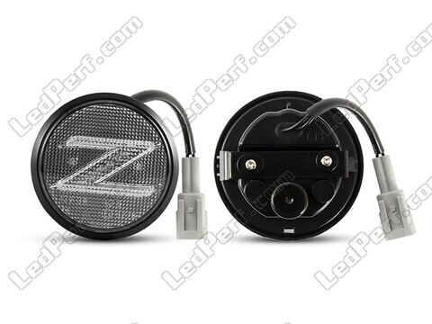 Conectores de los intermitentes laterales secuenciales de LED para Nissan 370Z - versión transparente