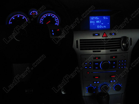 LED cuadro de instrumentos azul Opel Astra H