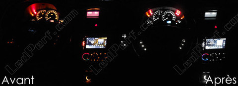 LED cuadro de instrumentos blanco Opel Corsa C