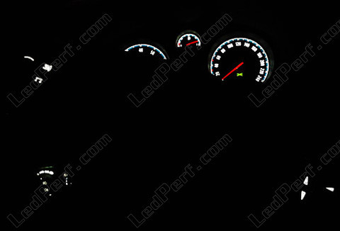 LED cuadro de instrumentos blanco Opel Corsa D