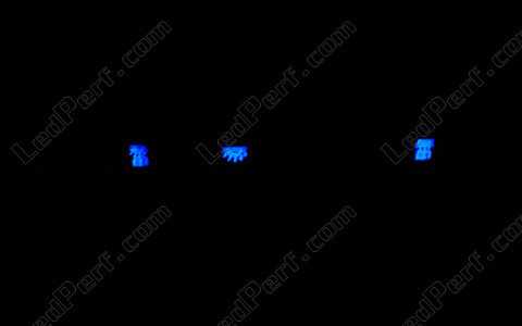 LED Botones Plafón azul Opel Vectra C
