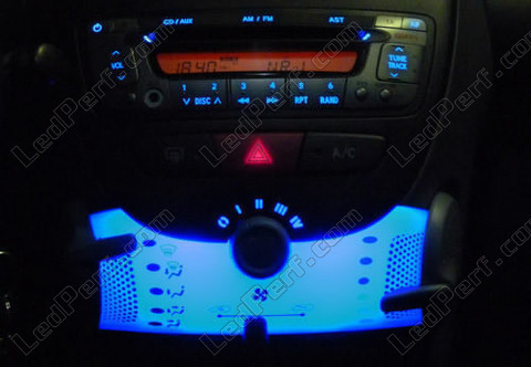 LED Ventilación Radio del coche Peugeot 107