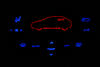 LED azul y rojo Climatización Peugeot 206 (>10/2002) Multiplexado