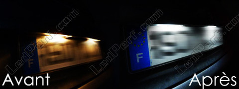 LED placa de matrícula Peugeot 206+